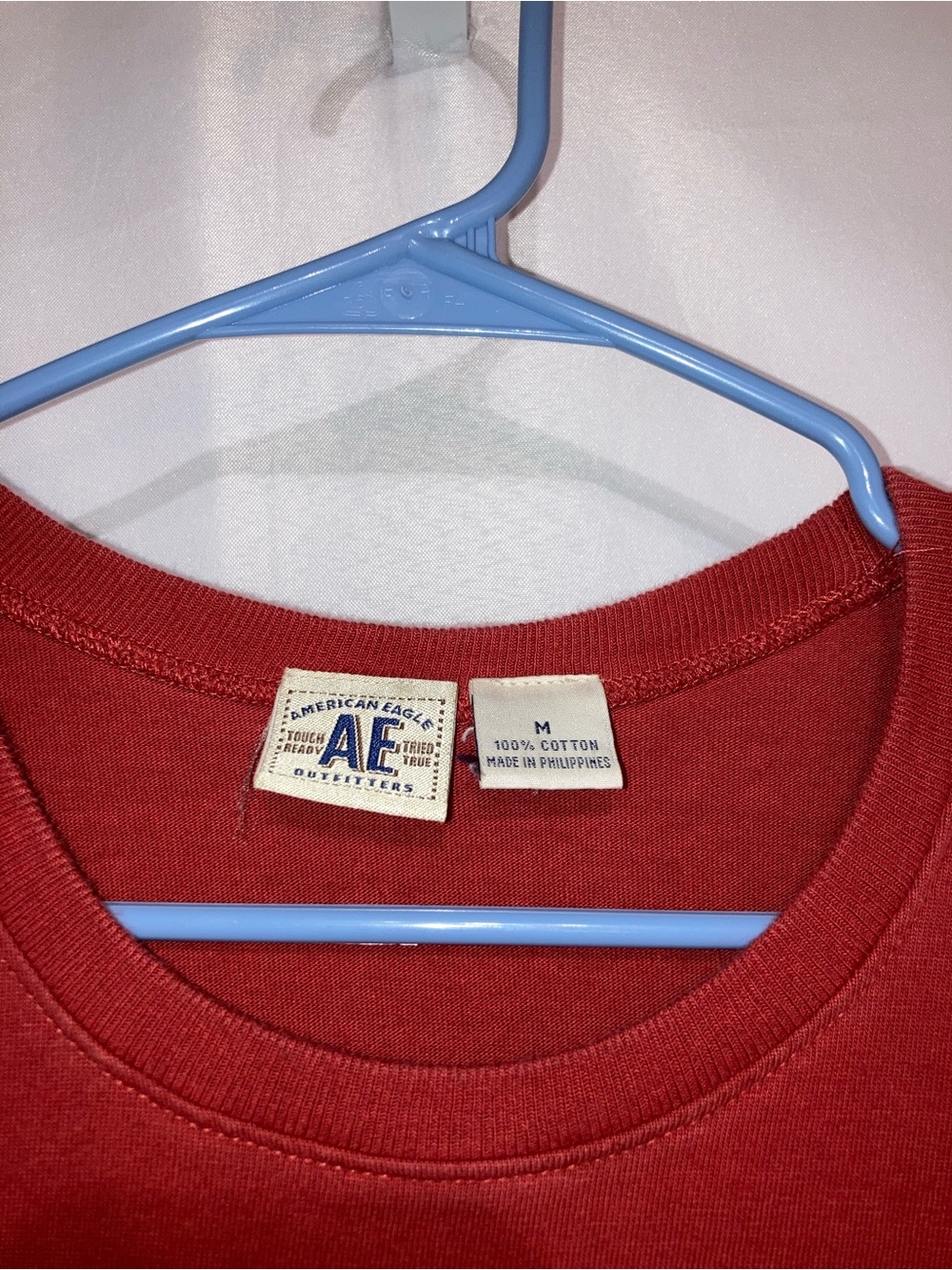 American Eagle Outfitters Red Short-Sleeve Mini Jersey Knit Dress - Picture 2 of 4